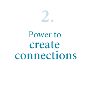2. Power to create connections
