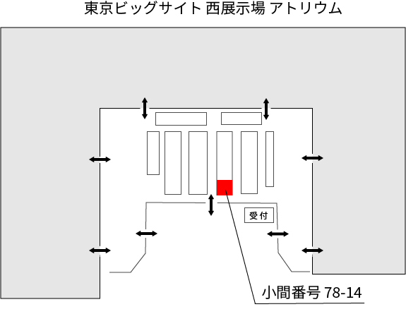 ブース位置 小間番号［78-14］